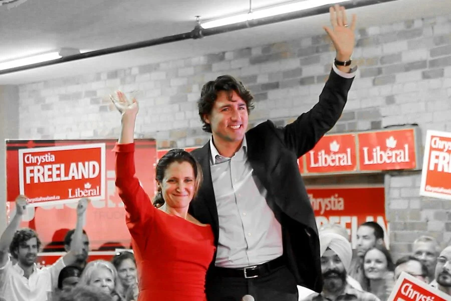Justin Trudeau Chrystia Freeland Joseph Morris