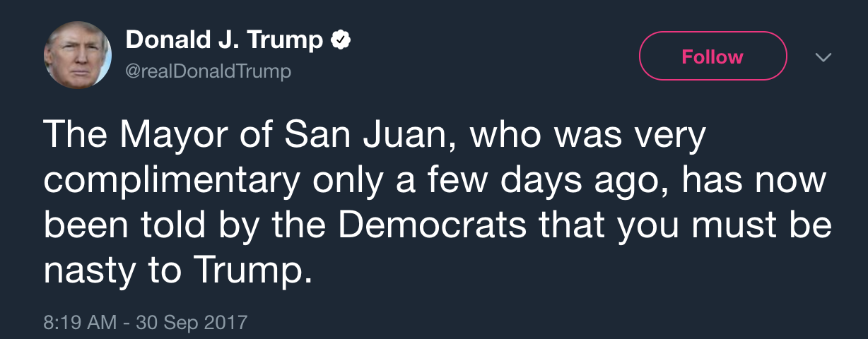 Mayor of San Juan GOES OFF Over White House Over Response in Puerto Rico: “It’s not a good news story… We are dying”