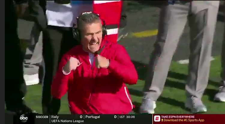 Ohio State vs Maryland: Urban Meyer Reaction Shots